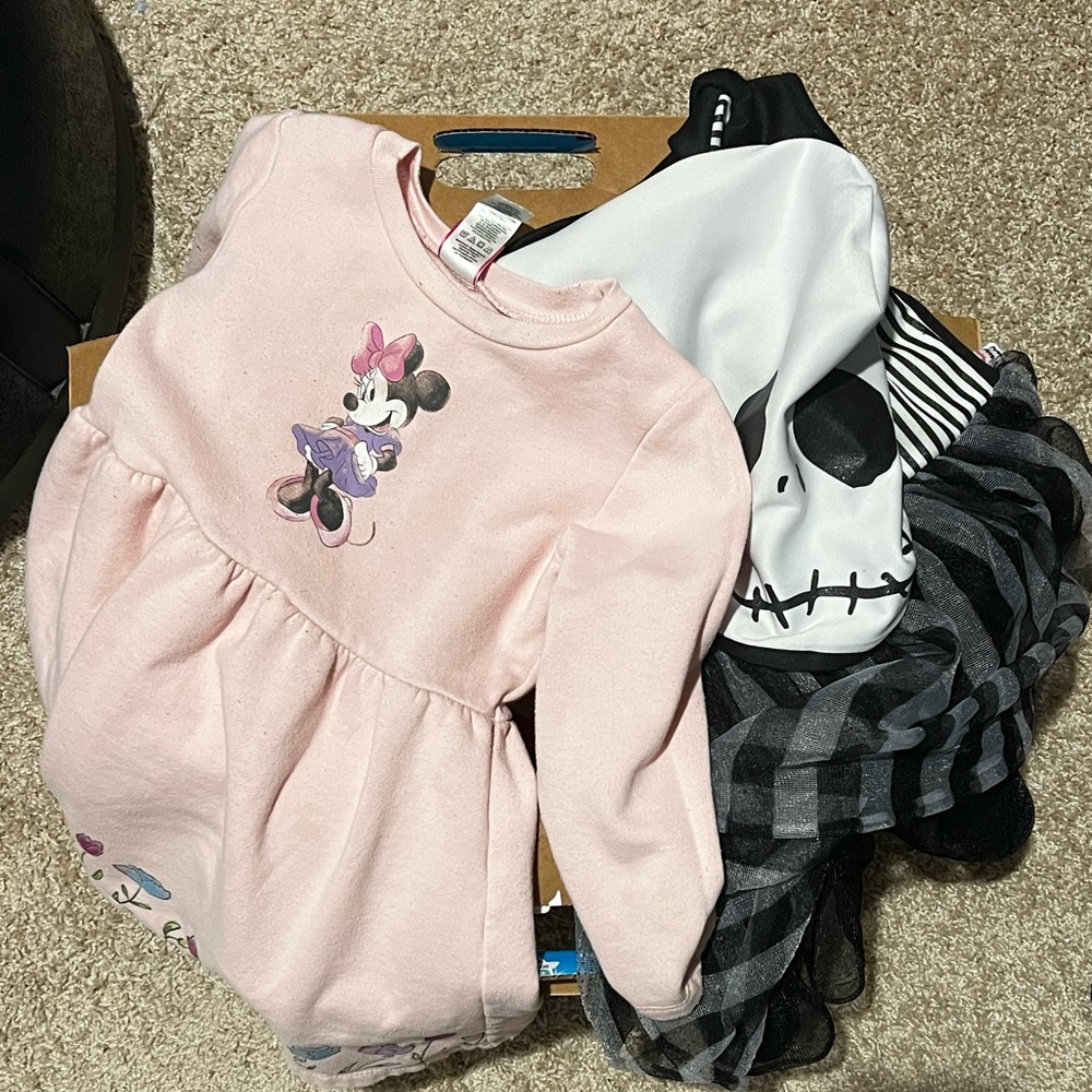 Disney Minnie Mouse Dress and Disney Nightmare Before Christmas Dress